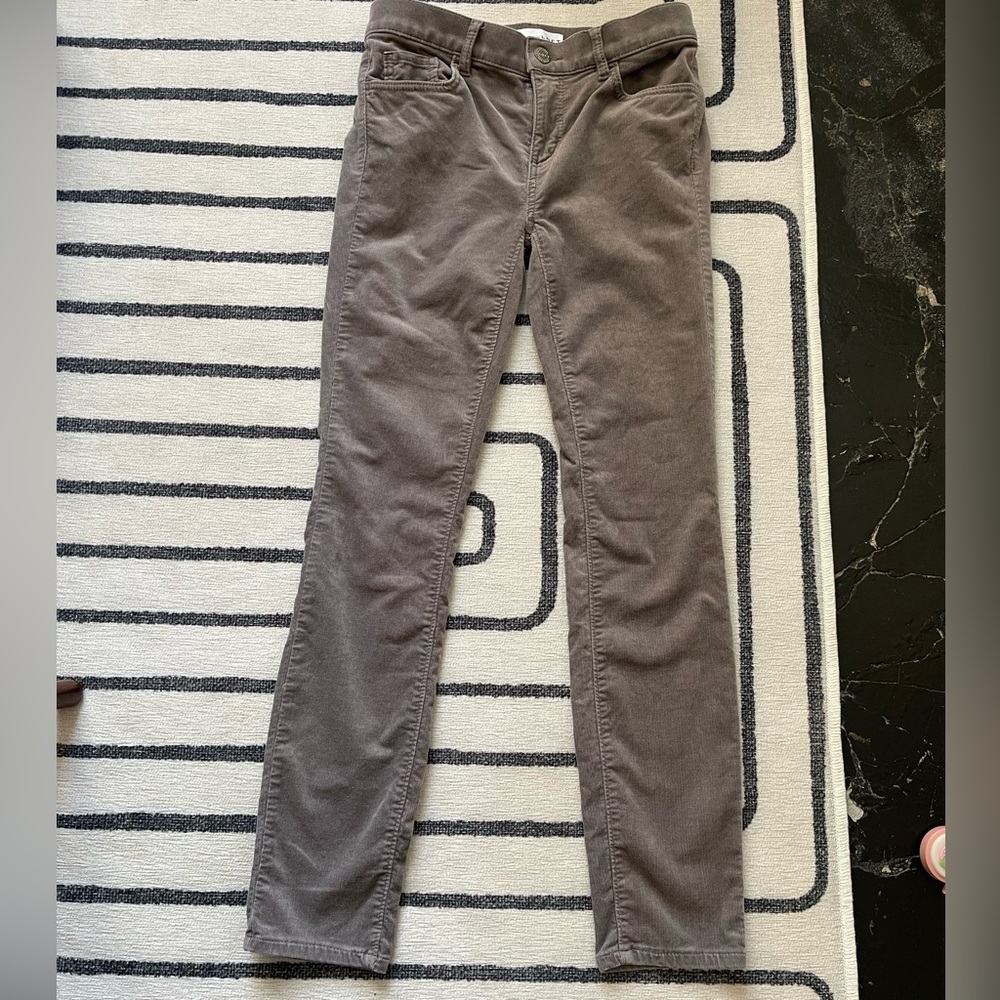 Loft skinny slate gray corduroy skinny pants